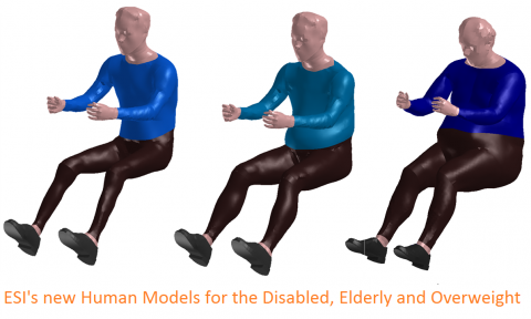 Les nouveaux modèles humains d’ESI représentant des personnes handicapées,  des personnes âgées et des personnes en surpoids